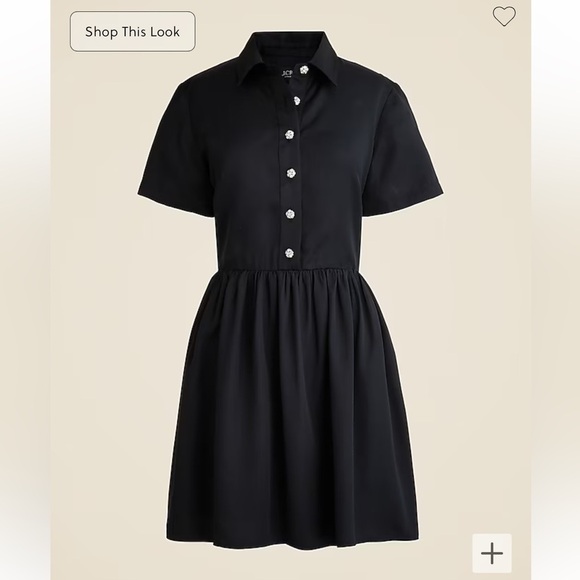 NWOT j crew Collection shirtdress with jewel buttons - Picture 5 of 7